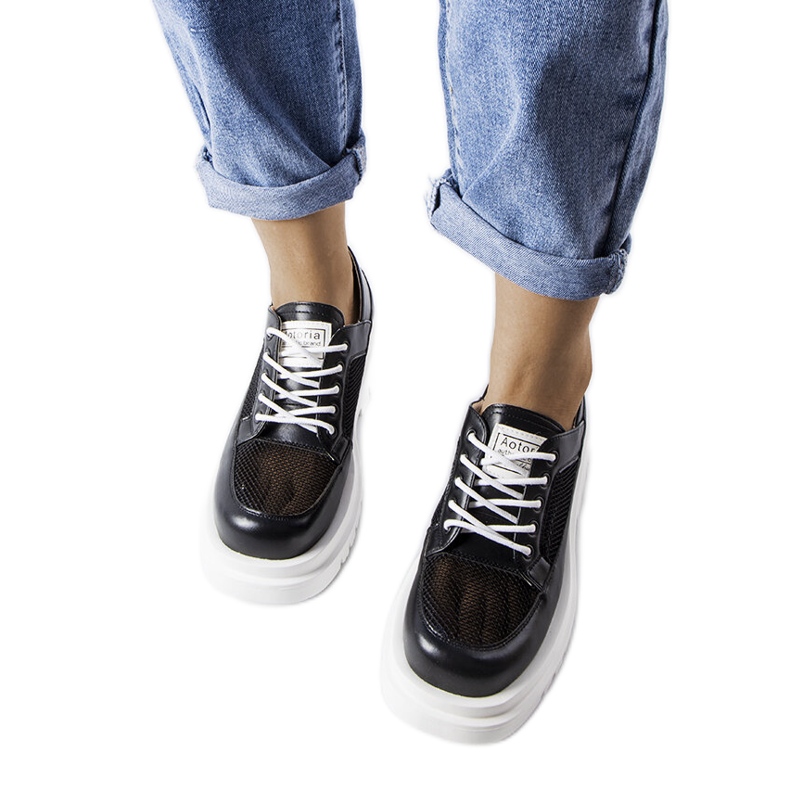 Inna Black openwork massive Tasmin shoes Inna Black openwork massive Tasmin shoes