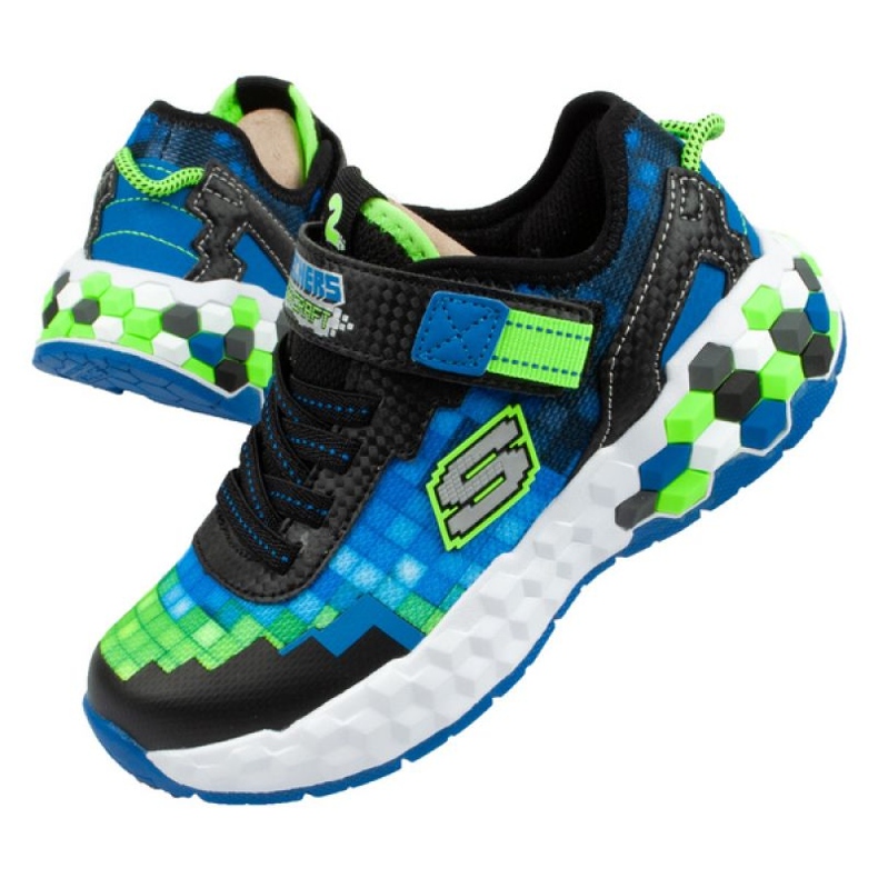 Shoes Skechers Minecraft Led Jr 402204L/BBLM multicolored