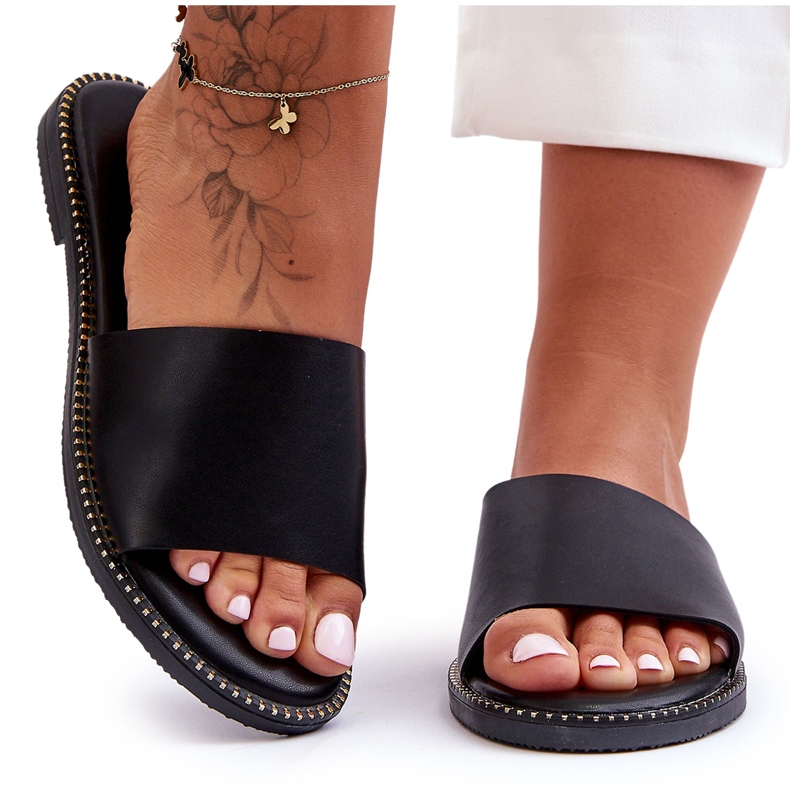 Classic Women's Black Aphrodite Slippers