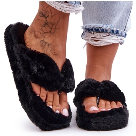 Women's Fur Slippers Slippers Black Elma Women's Fur Slippers Slippers Black Elma