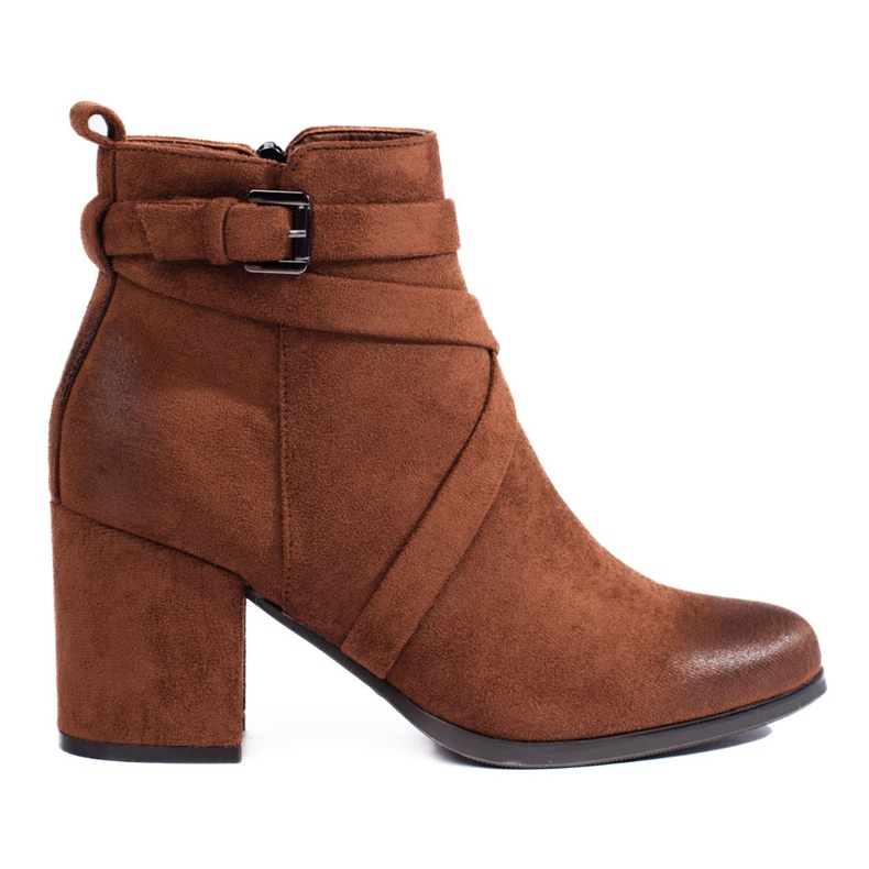 Women's brown suede boots from Shelovet