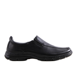 Men's black slip-on shoes from Kalin