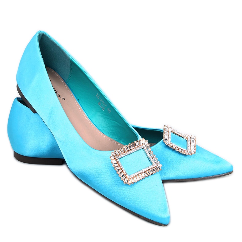 Elegant ballerinas with Lorella Blue stones