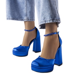 Blue high heel pumps from Elida