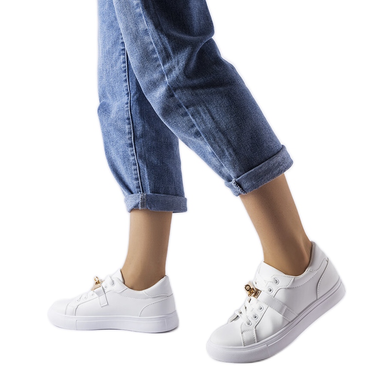 White and gold sneakers 2JO-YD41633-01 Gold White and gold sneakers 2JO-YD41633-01 Gold