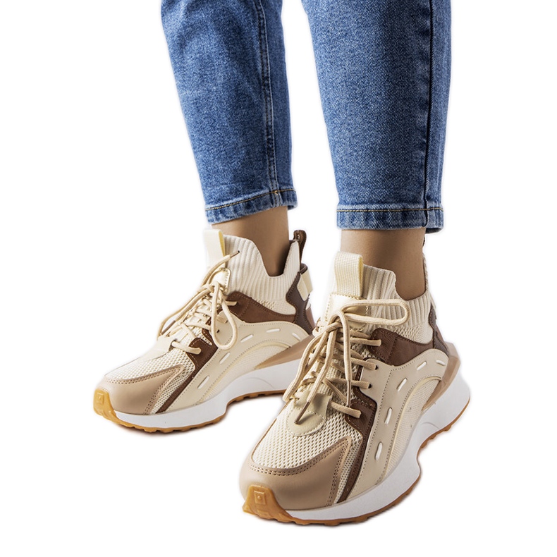 Inna Beige sports sneakers from Begins