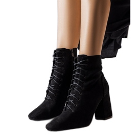 Black lace-up ankle boots from Drouins