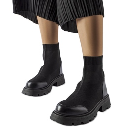 Black sock boots from Lonte