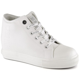 Women's sneakers on the wedge white Big Star EE274128