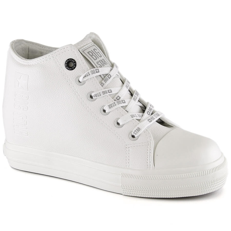 Women's sneakers on the wedge white Big Star EE274128