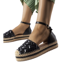 Black platform espadrilles from Gour