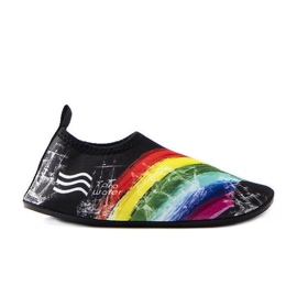 Children's colorful Slipen water shoes black black Children's colorful Slipen water shoes black black