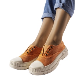Orange sneakers from Walton