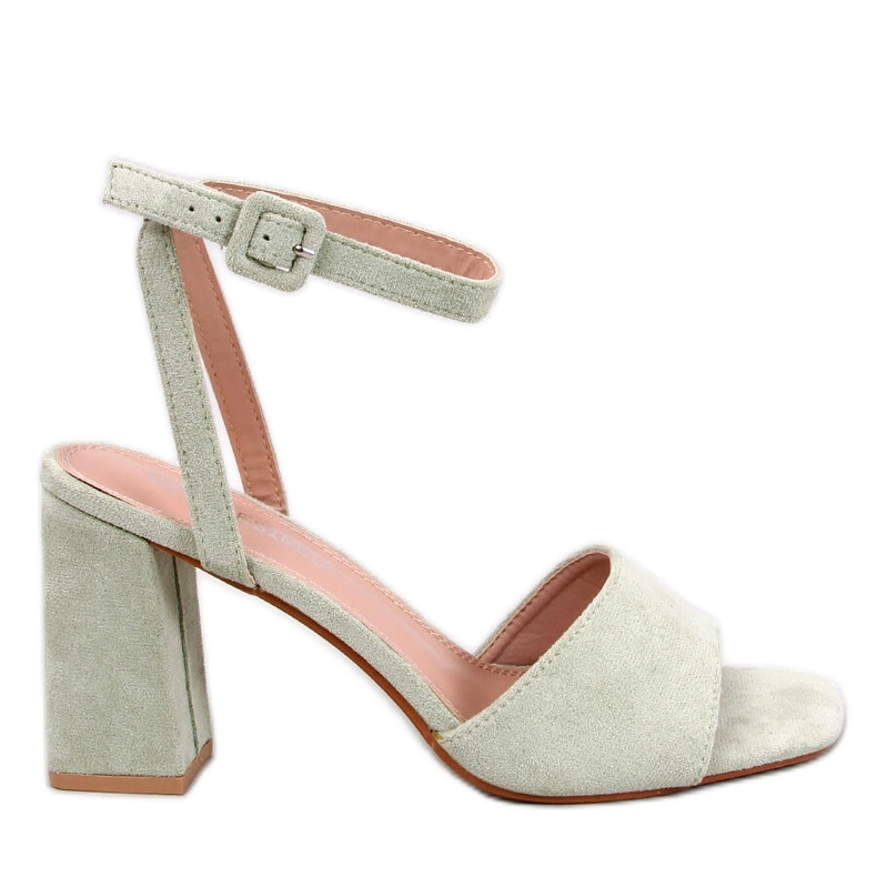 Loya Green heeled sandals