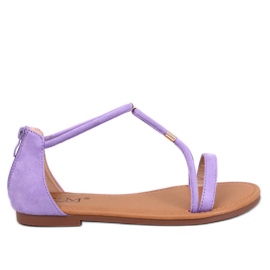 Women's Leehom Purple suede sandals violet