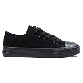 SHELOVET Black Vico children's classic sneakers