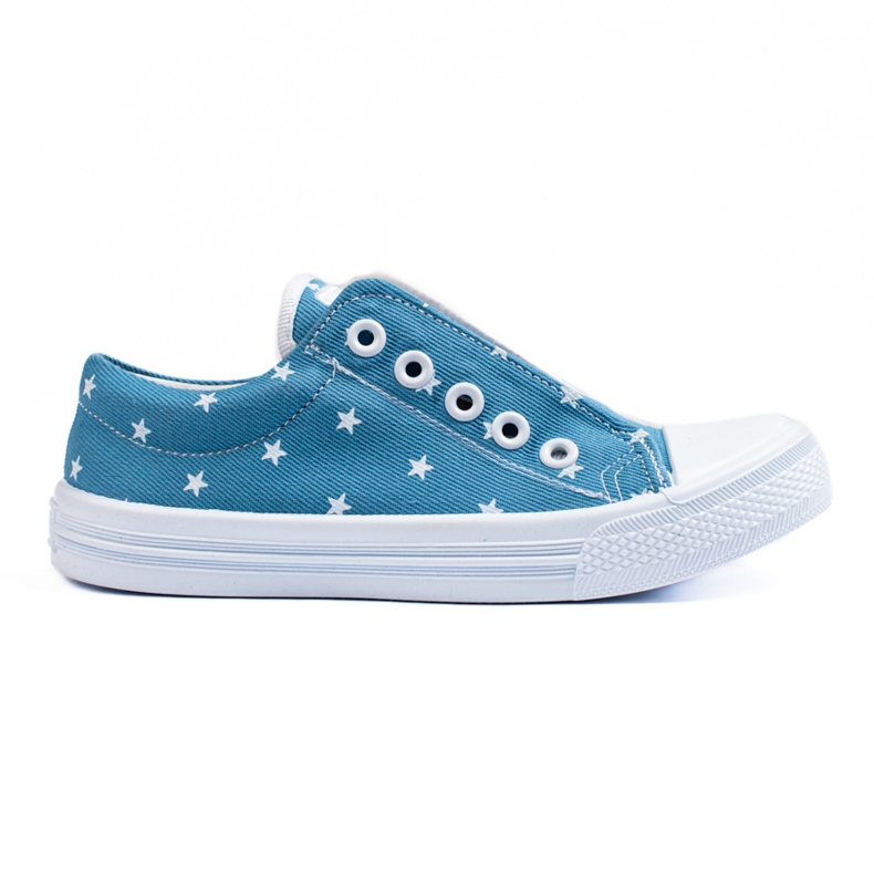 SHELOVET Slip-on sneakers for girls 3F stars blue