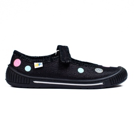 SHELOVET Black slippers for girls 3F