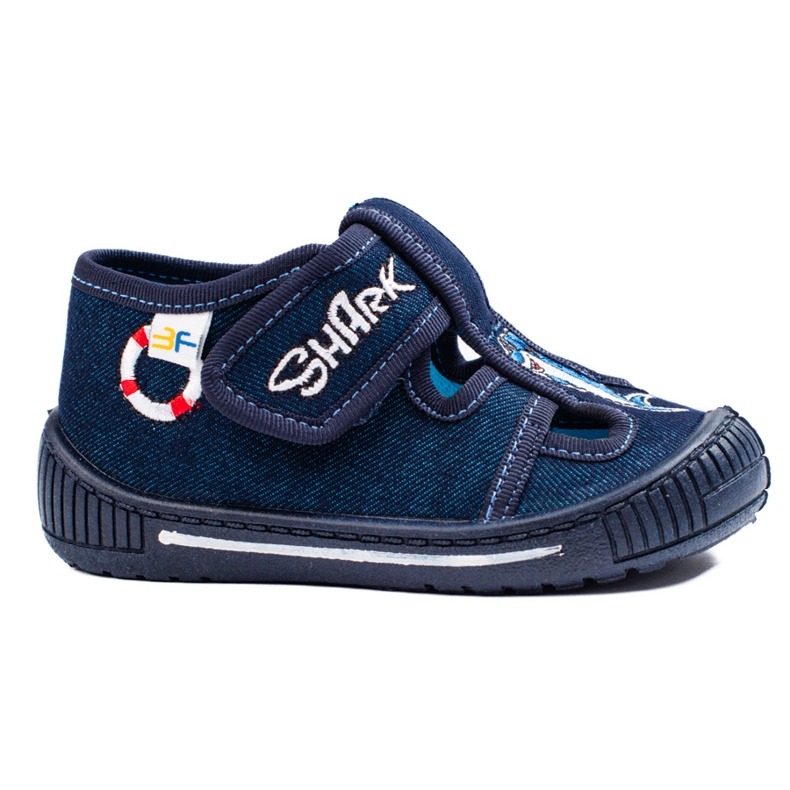 SHELOVET Navy blue slippers for a boy to kindergarten 3F