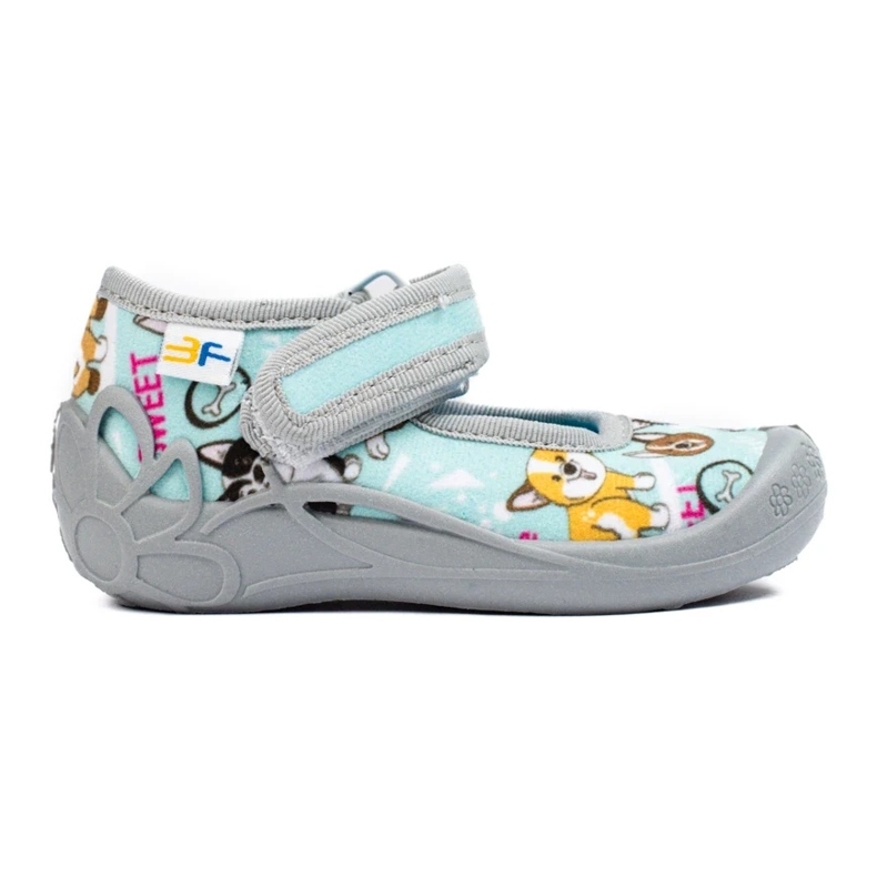 SHELOVET Children's slippers for kindergarten with 3F dogs blue