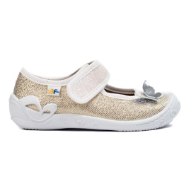 SHELOVET Gold slippers for girls 3F golden