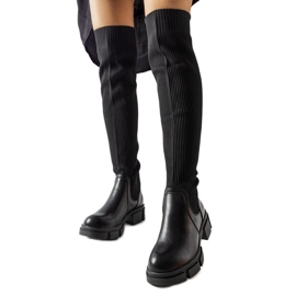 Black thigh high boots from Ates