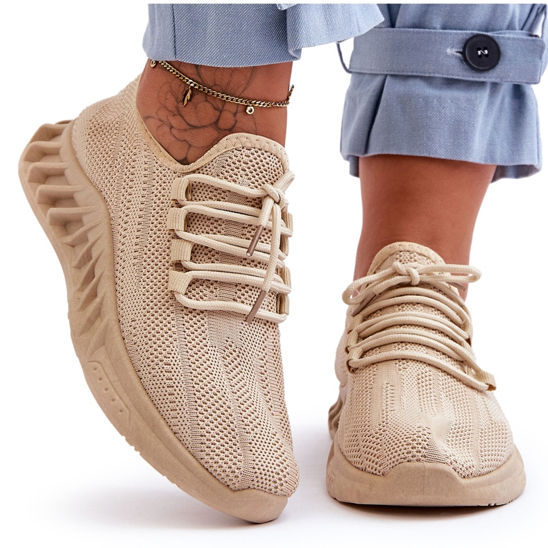 PG1 Women's Slip-on Textile Sneakers Beige Venett PG1 Women's Slip-on Textile Sneakers Beige Venett