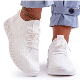 PG1 Women's Slip-On Textile Trainers White Zauna