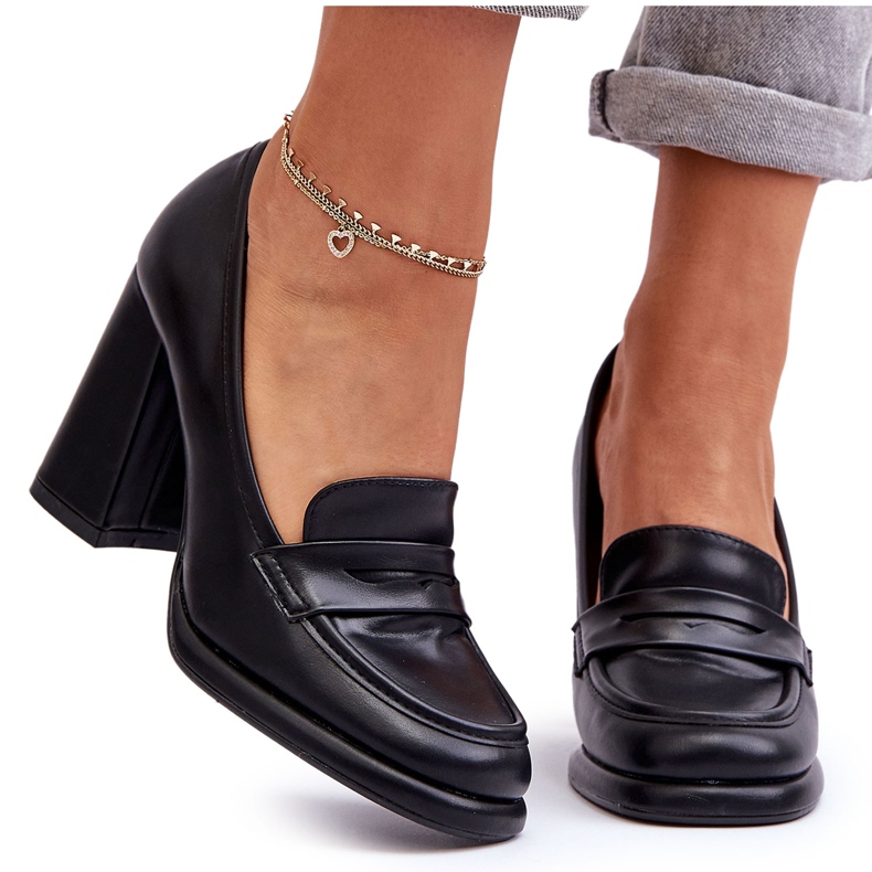 PS1 Fashionable Pumps On A Heel Black Florence