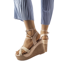 Beige wedge espadrilles from Berta Beige wedge espadrilles from Berta