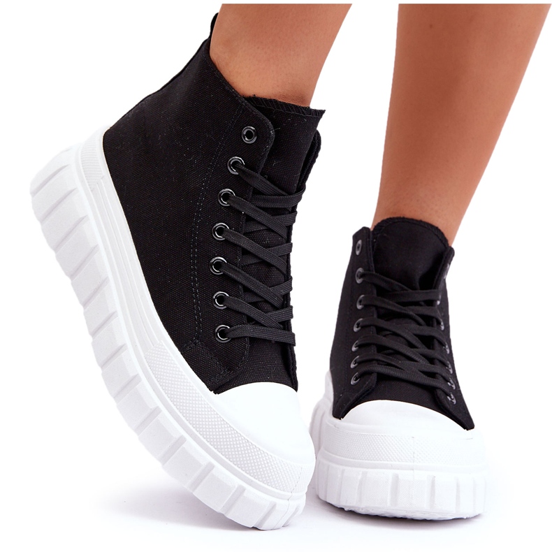 PS1 Women's High Top Sneakers Black Avis PS1 Women's High Top Sneakers Black Avis