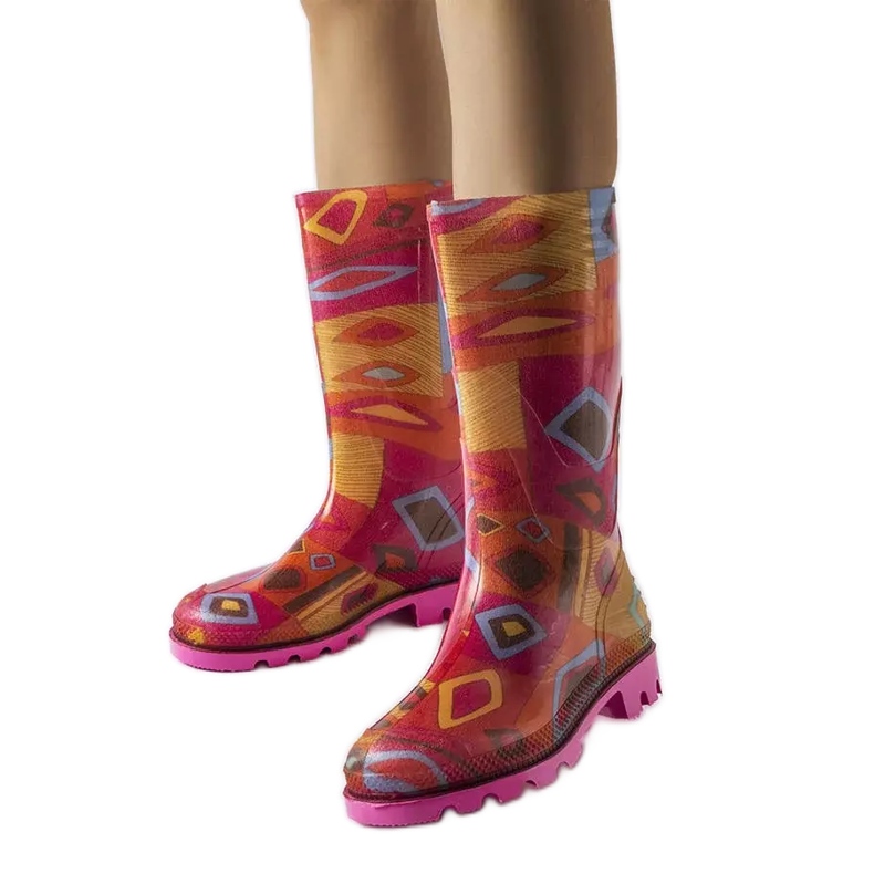 Massby pink wellies for women orange Massby pink wellies for women orange
