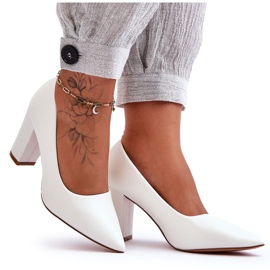 Classic Odessa White High Heel Pumps
