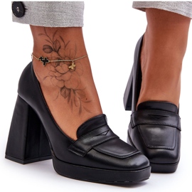 Alisa Black High Heel Pumps
