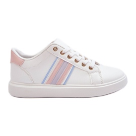 PG1 Leather Women's Sport Shoes White and Pink Rilee PG1 Leather Women's Sport Shoes White and Pink Rilee