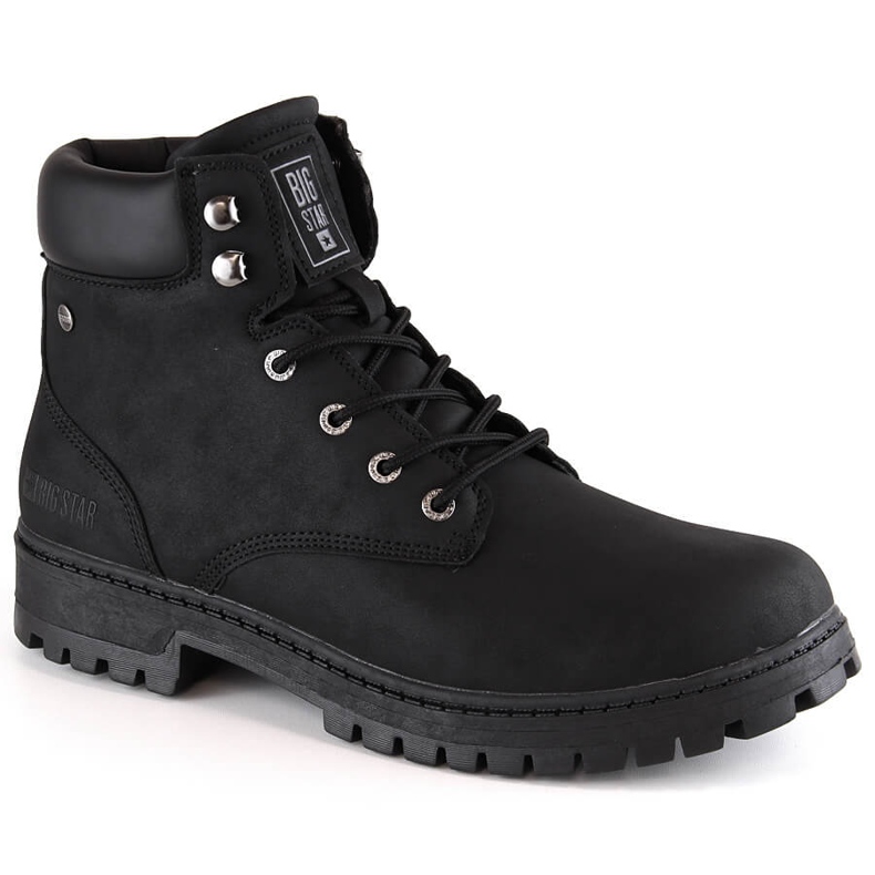 Men's high boots black Big Star KK174209