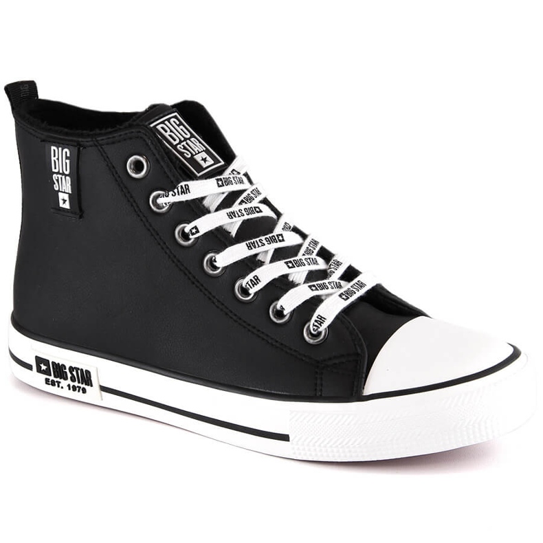 Men's insulated sneakers high black Big Star KK174346