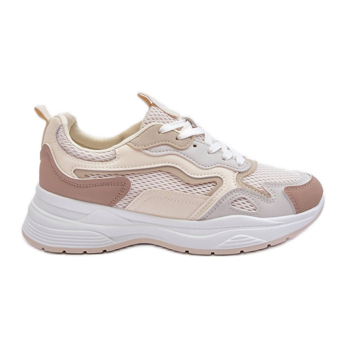 PG1 Women's Sport Shoes Platform Sneakers Beige Lomare PG1 Women's Sport Shoes Platform Sneakers Beige Lomare