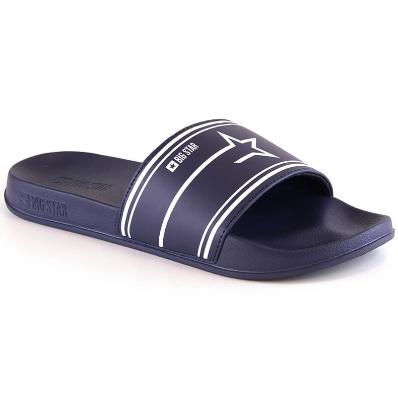 Big Star MM174314 navy blue men's sports slippers white