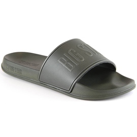 Big Star MM174324 green men's pool slippers