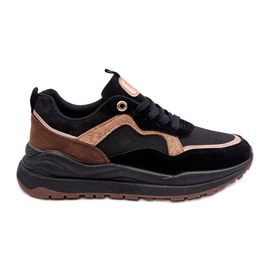 Fashionable Leather Women's Sport Shoes Black Calarene Fashionable Leather Women's Sport Shoes Black Calarene