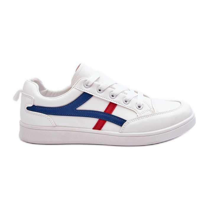 PG1 Women's Low Sport Shoes with Stripes White Alemessa