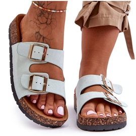 MSMG Women's Slip-On Sandals Cortina Mint green