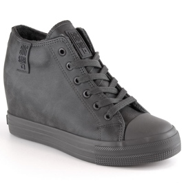 Women's wedge sneakers insulated gray Big Star MM274005 grey