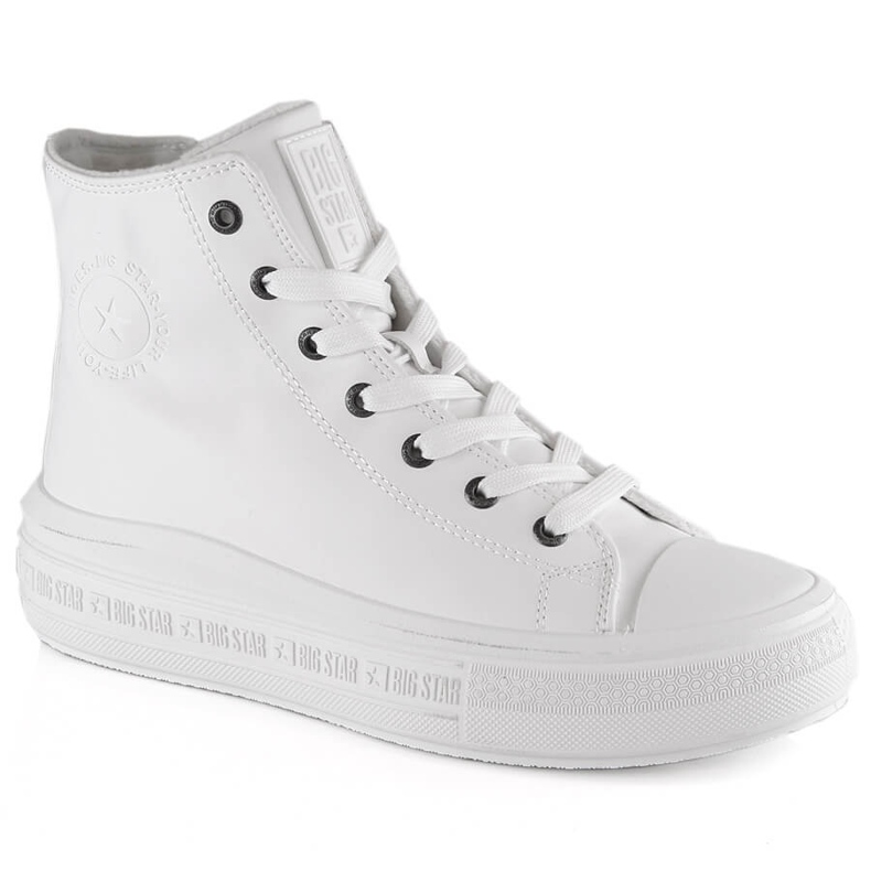 White Big Star MM274021 insulated sneakers with laces and a zipper