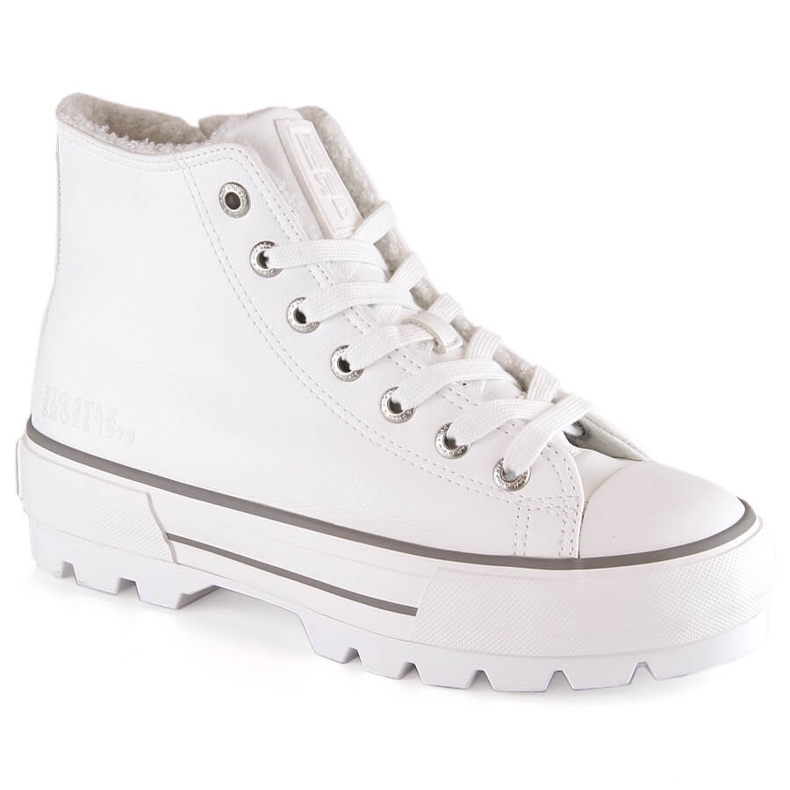 Sneakers insulated on the platform white Big Star MM274037