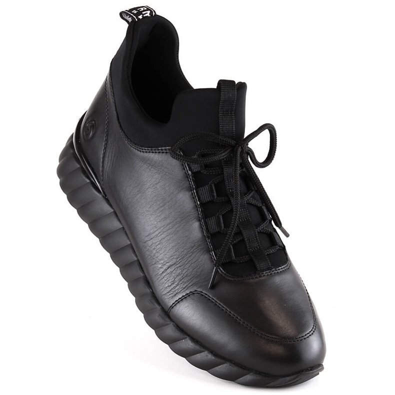 Rieker Remonte D5977-01 leather insulated women's boots black