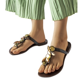 Black elegant flip-flops from Zarattini