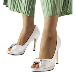 Paré white open-toe heels Paré white open-toe heels