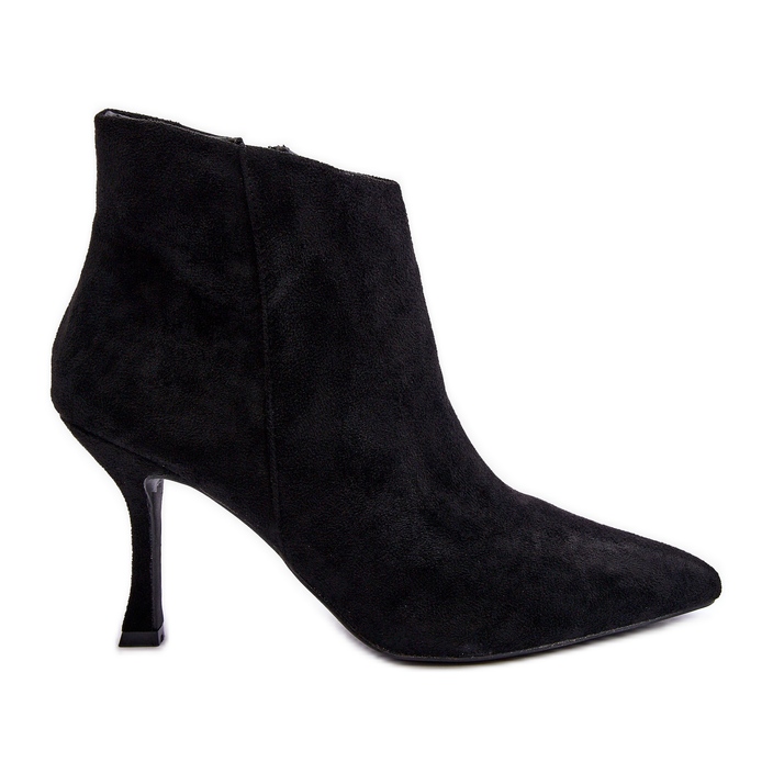 Women's Suede High Heel Boots Black Merisa
